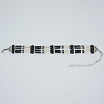 4 row buffalo beaded Choker necklace native jewelry
