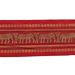 90mm Jacquard Ribbon (Sari Border)