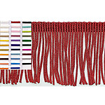 6 inch poly Chainette fringe- 10 Yards