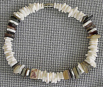 White Square Cut Clam/Hammer Shell Anklet/Bracelet