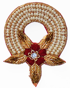 Bullion wire Appliques