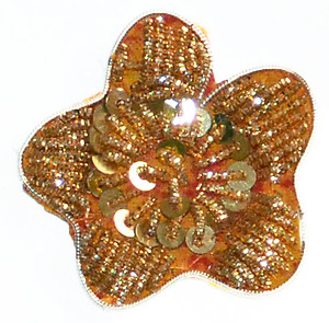 Flower Bullion Appliques