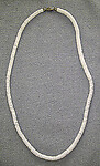 White Round Clam Shell Necklace 16