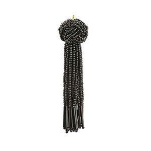 Beaded astrix knot tassel