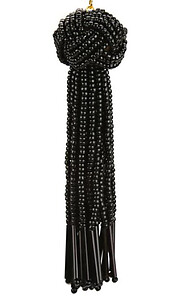 Beaded astrix knot tassel