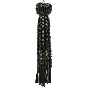 Black Bead Tassel