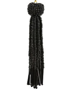 Black Bead Tassel