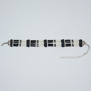 4 row buffalo beaded Choker necklace native jewelry