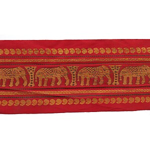 90mm Jacquard Ribbon (Sari Border)