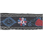 80mm Cotton Embroidery Ribbon With mirrors