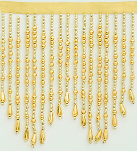 Variegated Metallic Bead Fringe