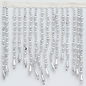Variegated Metallic Bead Fringe