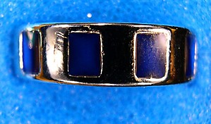 Band Mood Ring with Square Symbols