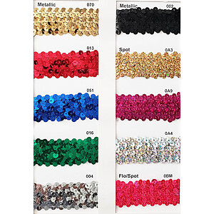 Stretch Sequin Trimming Lace