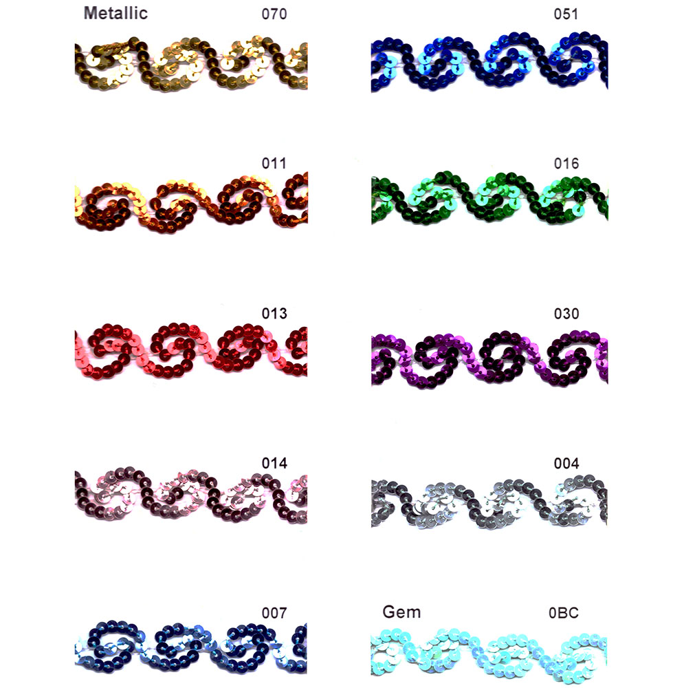 Sequin Trim Lace Hawaii