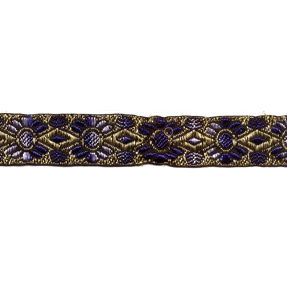 25mm Woven Ribbon With Lurex