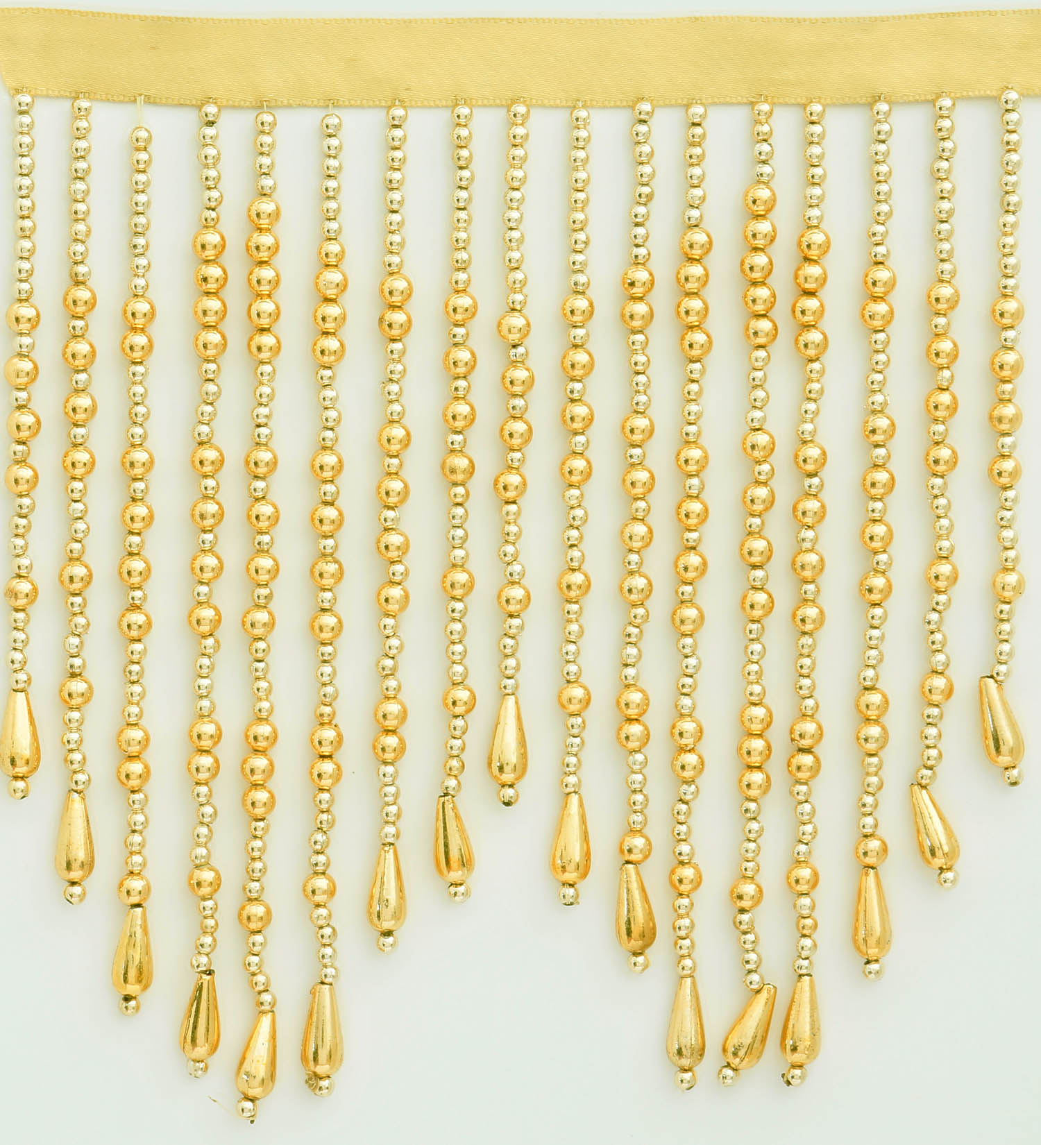 Variegated Metallic Bead Fringe