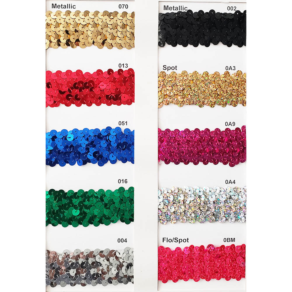 Stretch Sequin Trimming Lace