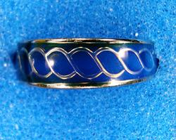 Toe Mood Ring with Swirl Symbols