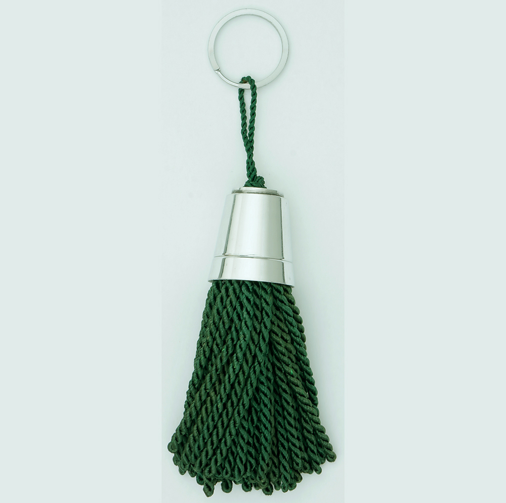 Metal Key Tassel with Bullion Fringe 4-inch tassel, 1