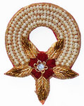Bullion wire Appliques