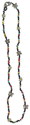 17 Long Seed Bead Necklace