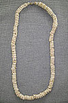 Thick Tumbled Bleached Tiger Puka Necklace 18
