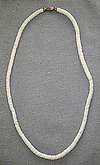 White Round Clam Shell Necklace 16, 18' and 20
